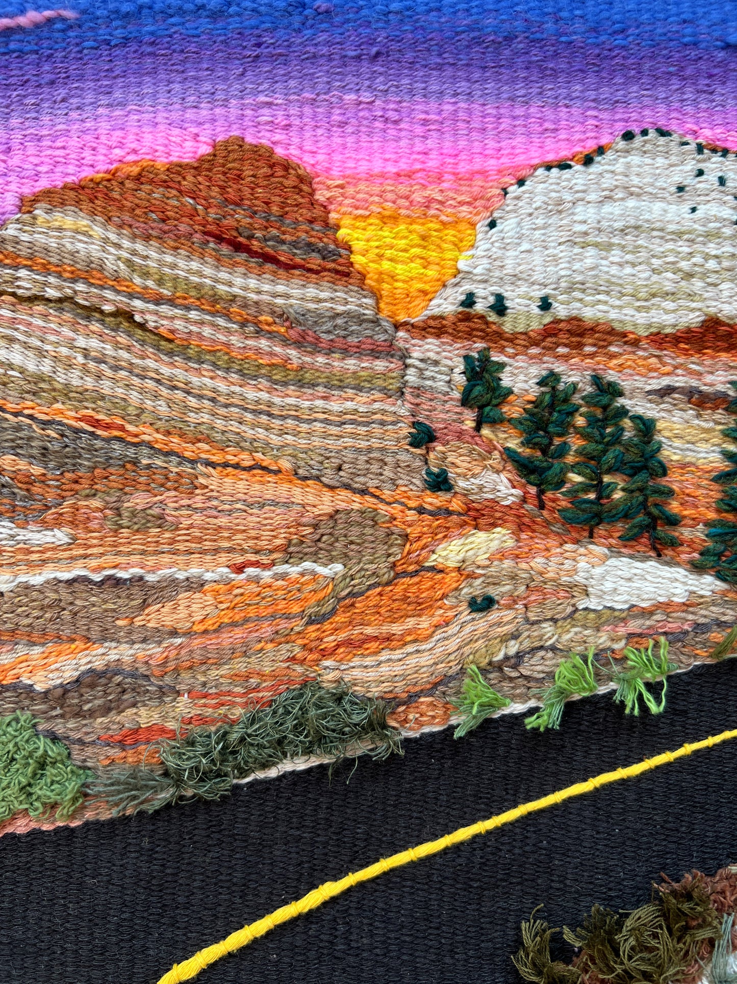 Sunset Driving Through Zion Park