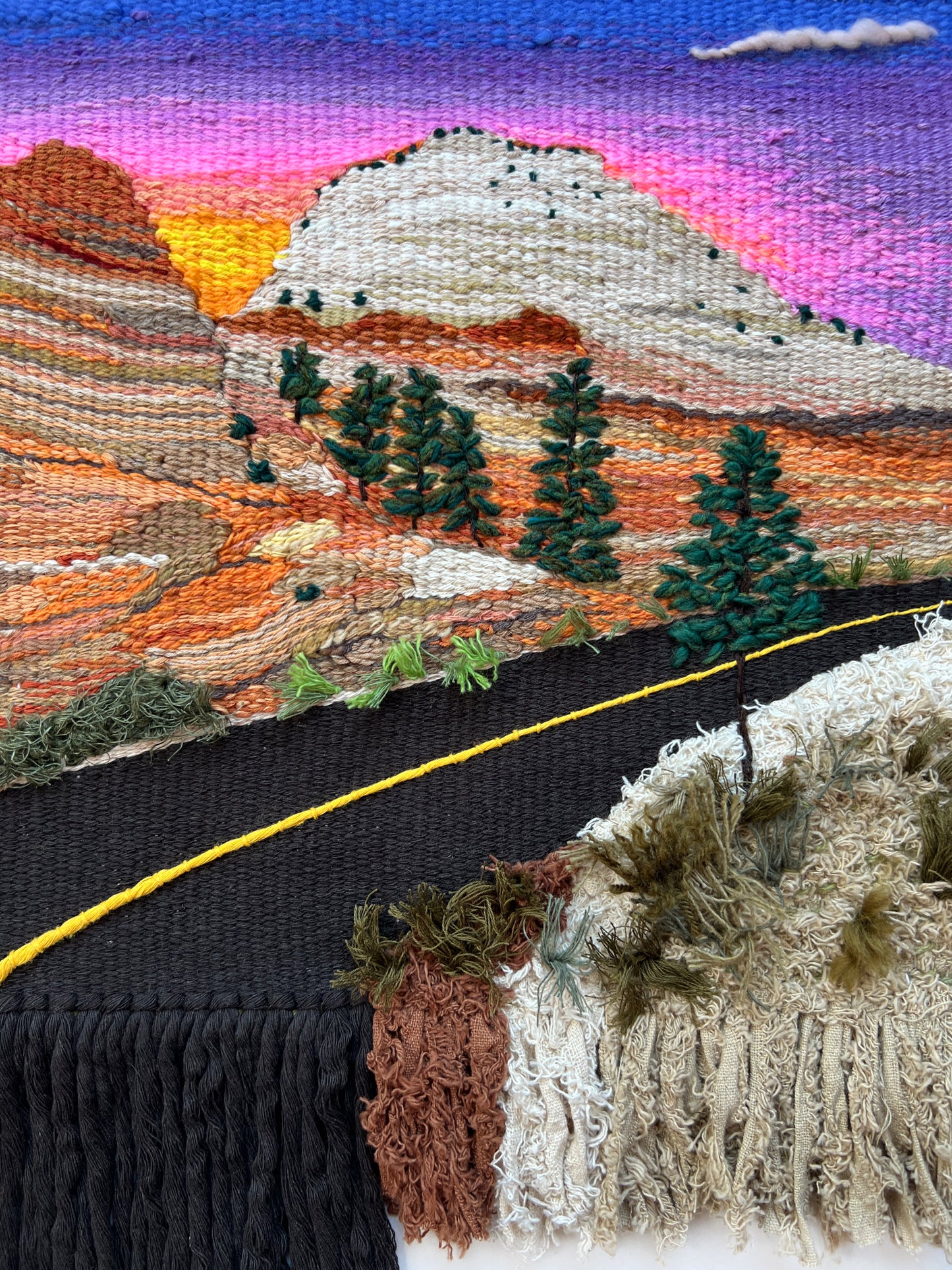 Sunset Driving Through Zion Park